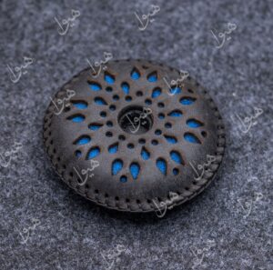 زیرپایه اشکی رنگ طوسی تیره/ آبی