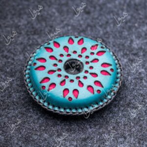 زیرپایه اشکی رنگ فیروزه ای/ سرخابی