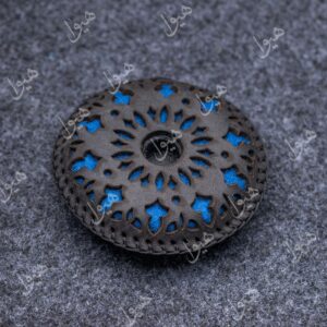 زیرپایه صراحی رنگ طوسی تیره/ آبی