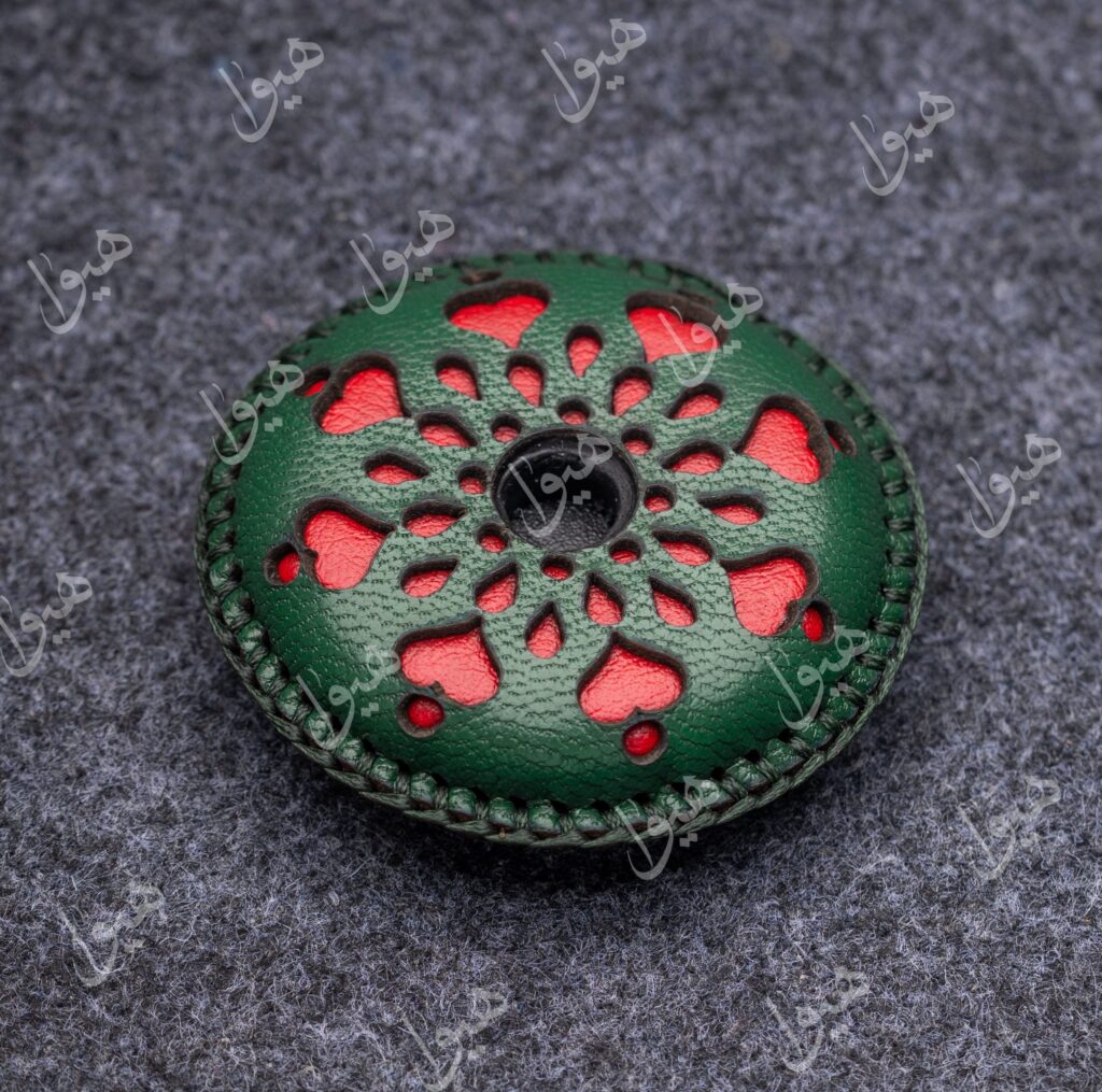 زیرپایه قلبی  رنگ سبز/ قرمز